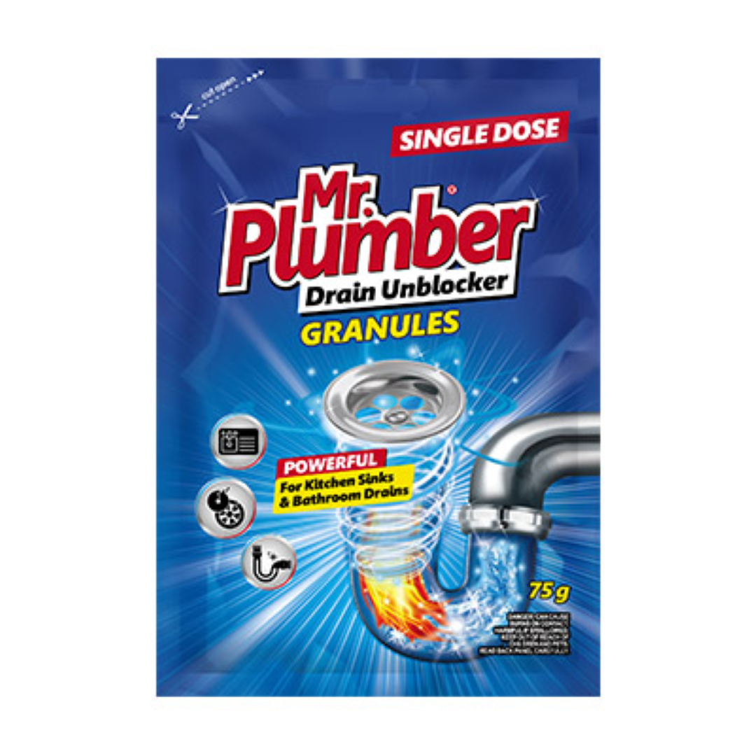 MR.PLUMBER DRAIN UNBLOCKER GRANULES 75G